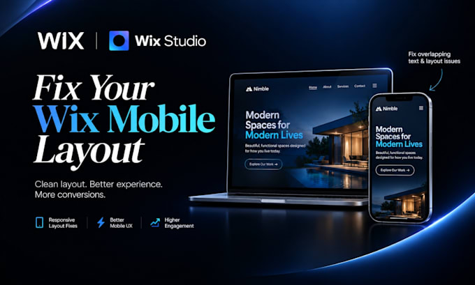 fix your wix mobile site so text, images and menus sit correctly wix sudio