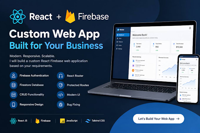 build a react firebase solution for your business