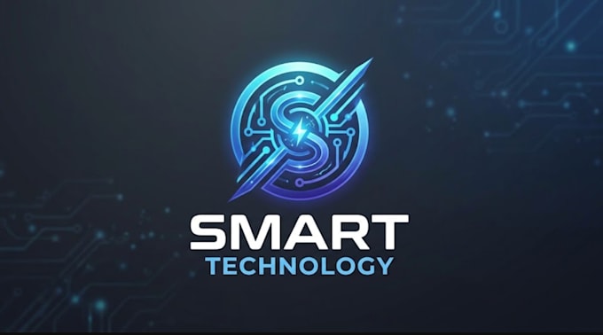 do impressive electronics logo for smart technology