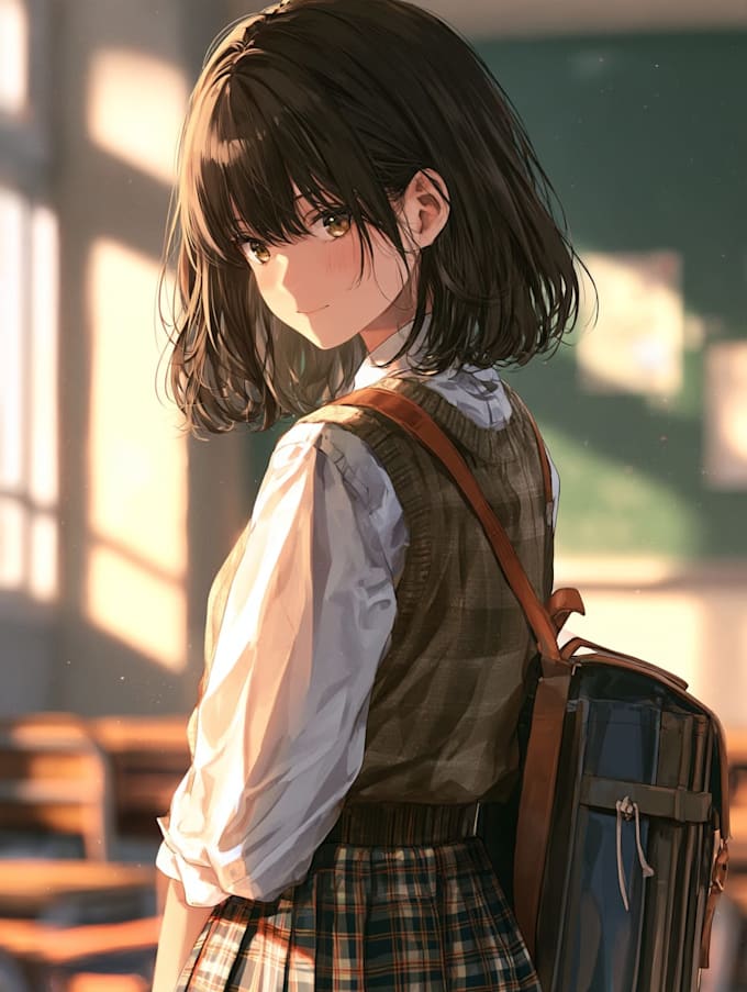 draw anime character illustration