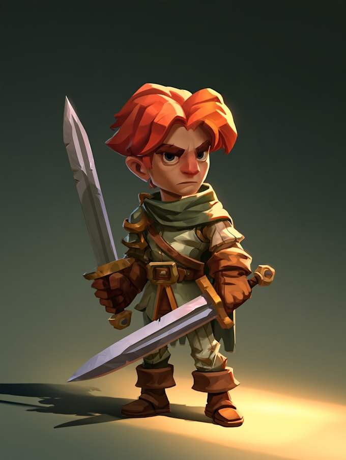 draw 2d game character or 2d game character