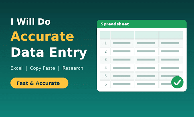 do data entry, web research, and copy paste work
