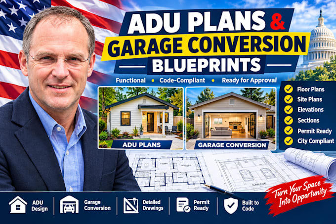 design professional adu plans and garage conversion blueprints