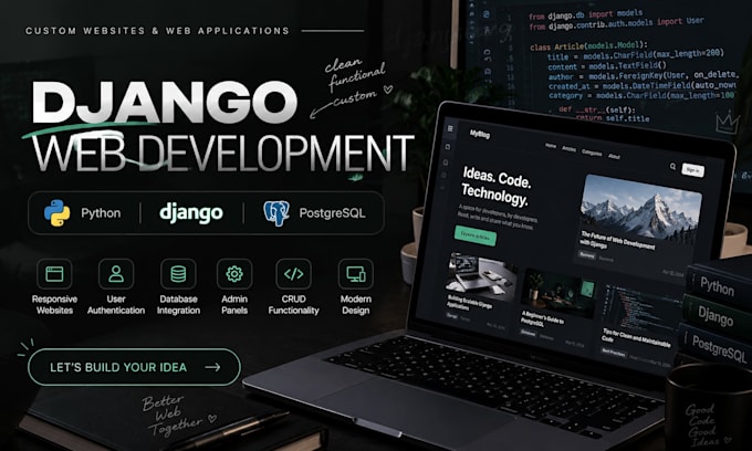 develop a django web application