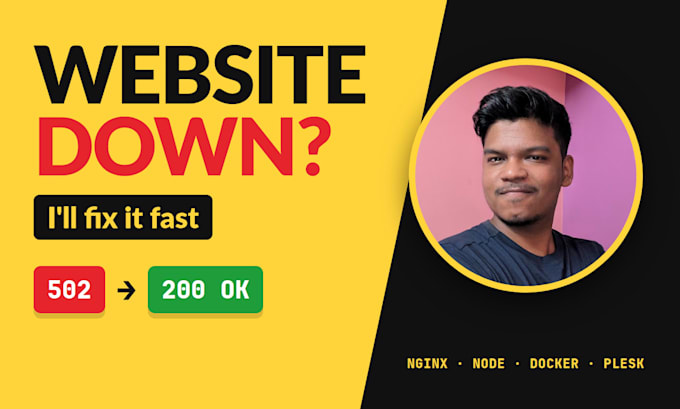 fix your website down, 502 bad gateway and 500 server errors