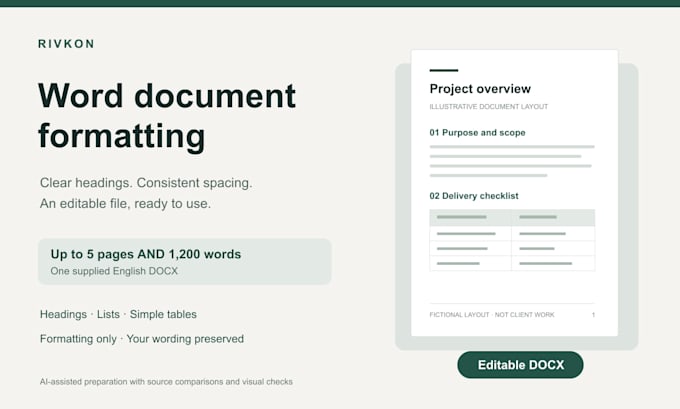 format your microsoft word document with a clean consistent layout