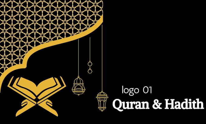 design luxury islamic logo, arabic calligraphy and youtube thumbnail