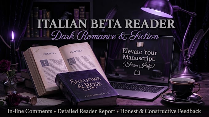 be your italian beta reader for dark romance and fiction