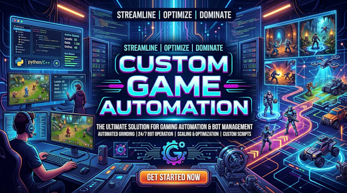 develop custom game bots and automation scripts with autohotkey