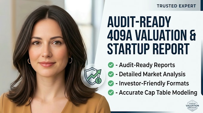 prepare an audit ready 409a valuation and startup valuation report