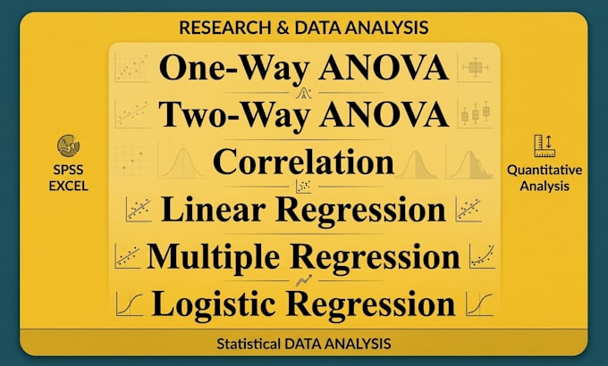 do anova, correlation, regression statistical data analysis