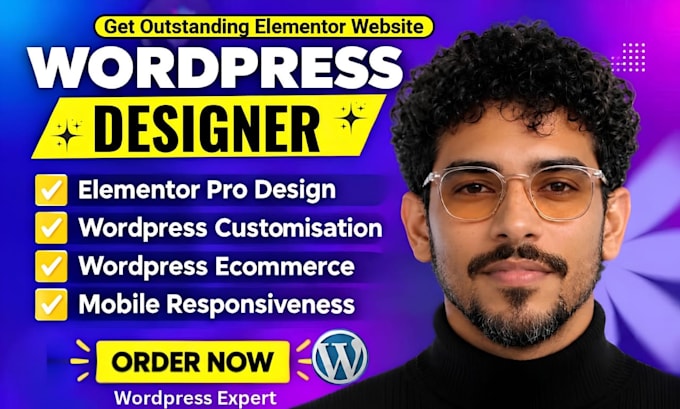 wordpress website design wordpress website development using element or pro