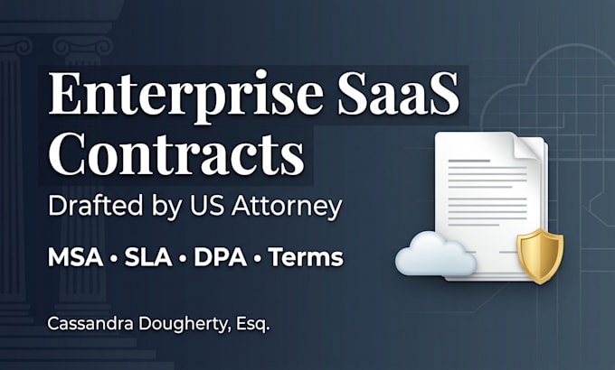 draft a professional saas enterprise contract and legal package
