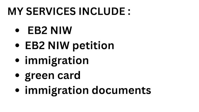 prepare your eb2 niw petition documents and immigration case package