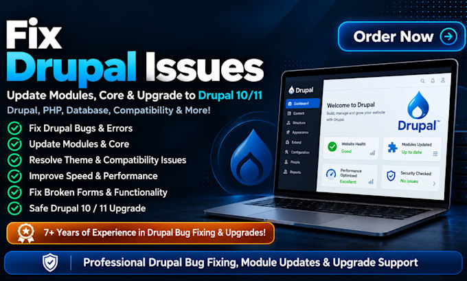 fix drupal issues update modules and upgrade to drupal 10 or 11