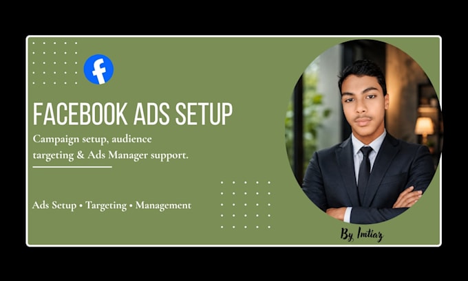 setup facebook page, design posts, and run high converting ads