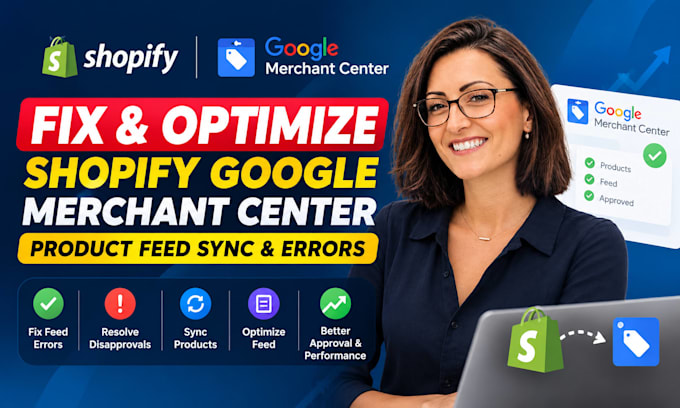 fix and optimize shopify google merchant center, sync shopify product feed error