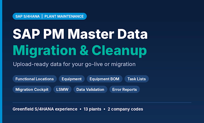migrate sap pm master data to s4hana