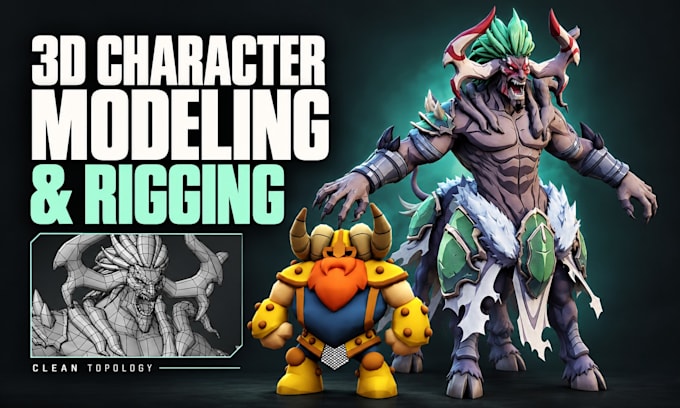 3d game character modeling and rigging