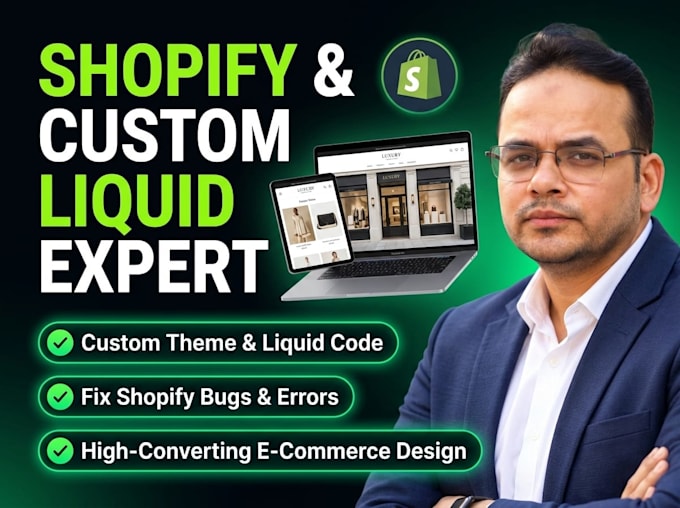 design or fix your shopify store with custom liquid