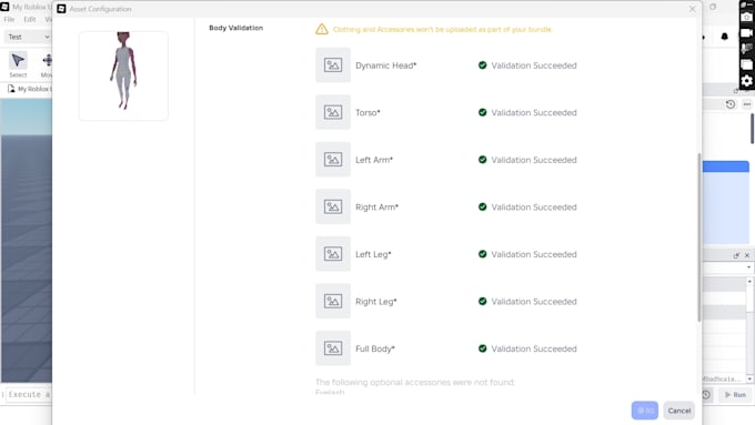 make roblox ugc bundle r15, r6 with proper caging with clean topology
