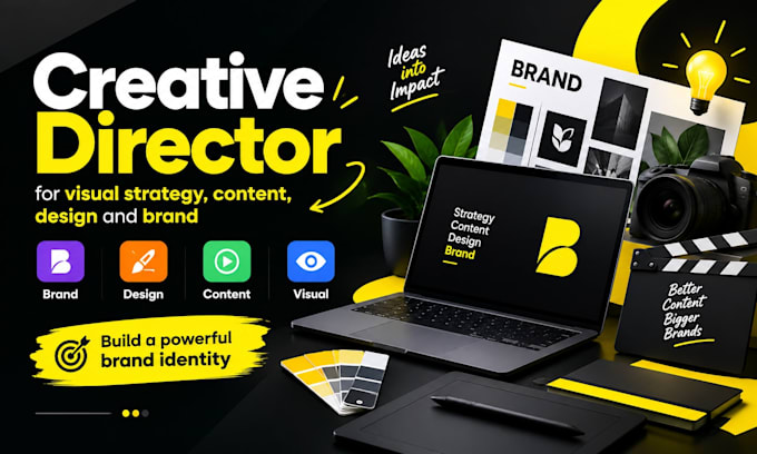 be your creative director for visual strategy, content, design and brand