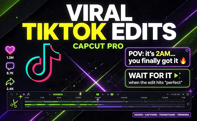 edit tiktok videos and capcut edits