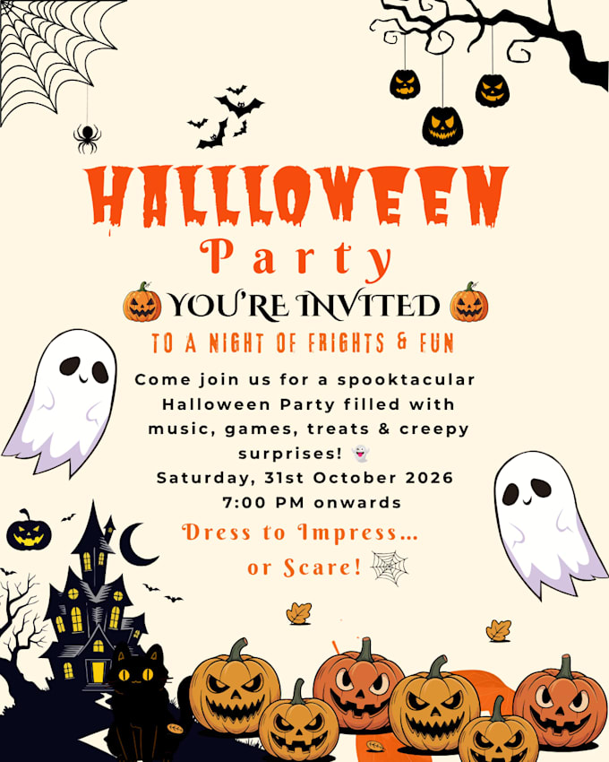 make halloween invitation cards for you