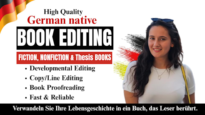 professionally edit and proofread your german book, manuscript or thesis