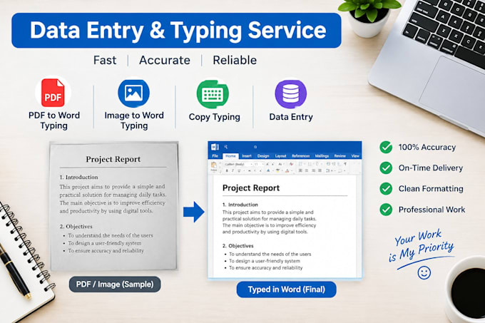 typing and data entry