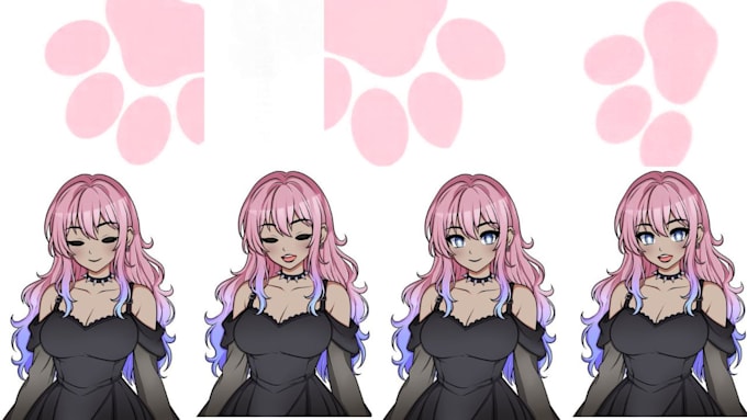 pngtuber model, live2d vtuber, vtuber avatar, vtuber commission, chibi vtuber
