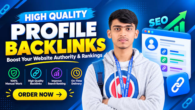 build 250 high da profile backlinks for SEO link building
