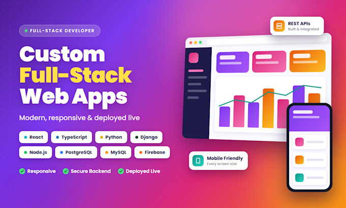 develop and deploy a custom full stack web application
