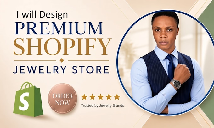 design a premium shopify dropshipping jewelry store for your jewelry brand
