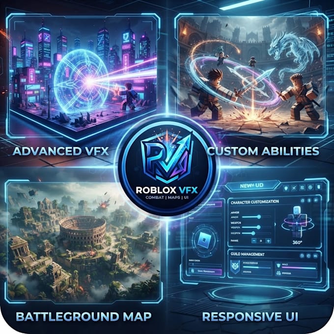 Pro Create Ui Create custom roblox vfx roblox sfx combat abilities battleground maps ...