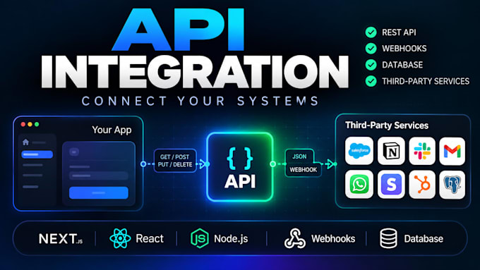 integrate rest API webhook or third party services