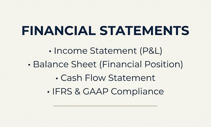 prepare financial statements and financial reports