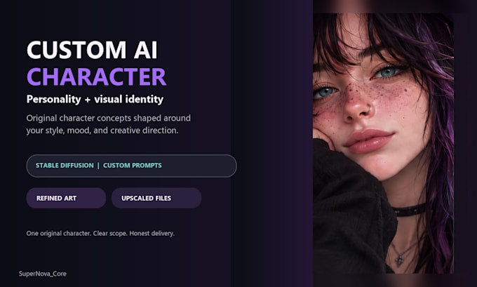 design your custom ai character personality and visual identity