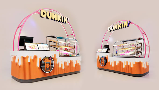 design 3d retail store and mall kiosk interiors