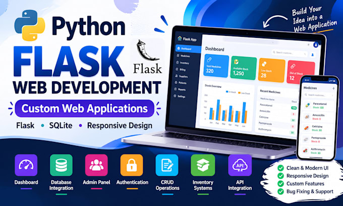 develop a python flask web application with sqlite database