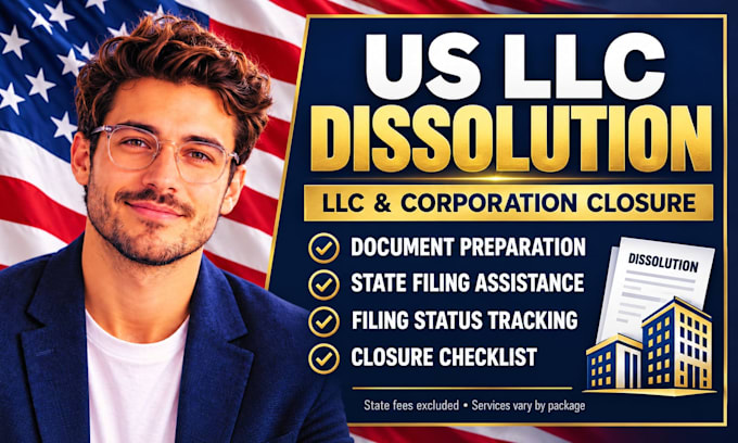 do llc dissolution, dissolve US llc or corporation with the state