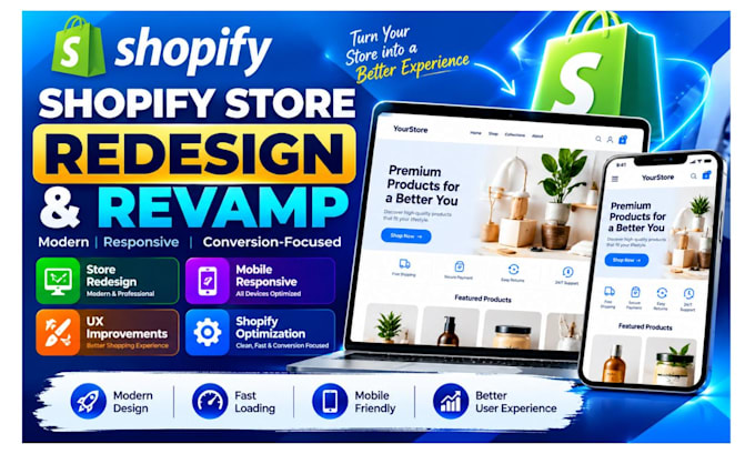 revamp and redesign your shopify store