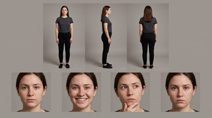 design a custom ai character with a reference sheet for your brand