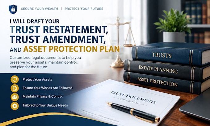 draft your trust restatement trust amendment and asset protection plan