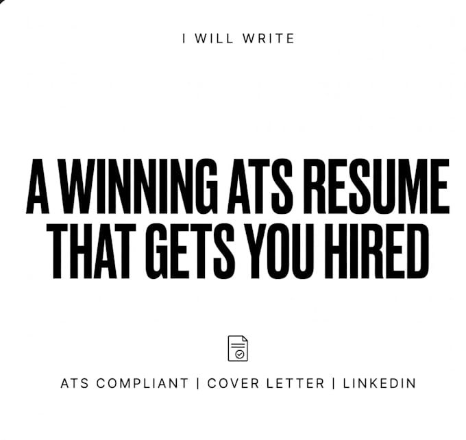 write, edit and professionally format you cv or resume