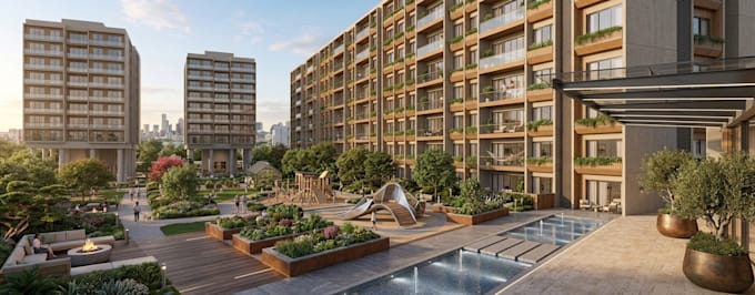 do 3d visualization of urban, architecture and interior projects