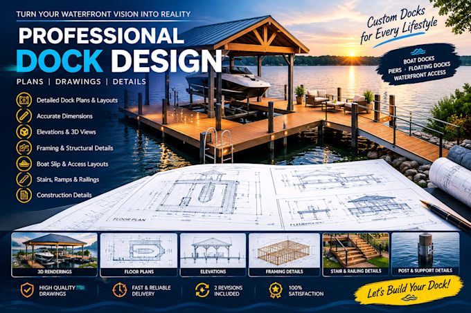 design professional dock plans, drawings and details