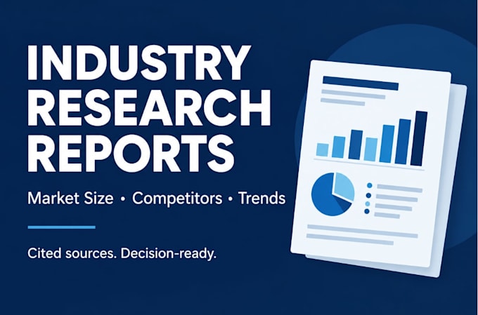 industry research, market analysis, and competitor reports