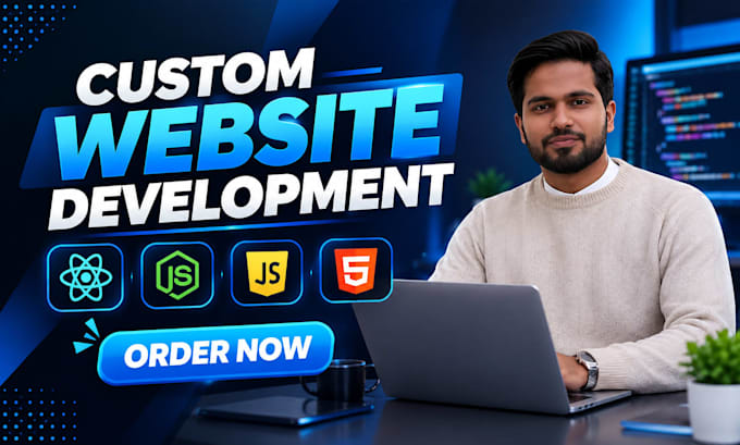 do website development as full stack web developer, front end, backend developer
