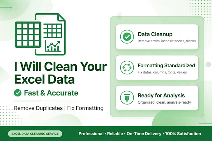 clean excel data, remove duplicates, fix messy spreadsheet